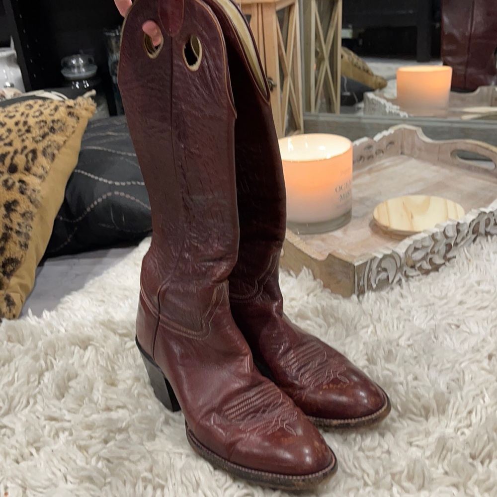 Burgundy HONDO boots